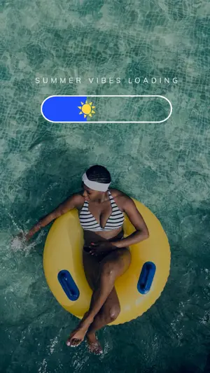 summer loading instagram story template