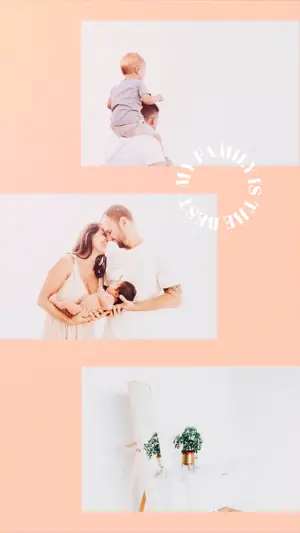 A Couple and baby Family day Instagram story Template