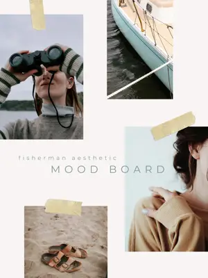 Mood board fisherman aesthetic 2025 trends template