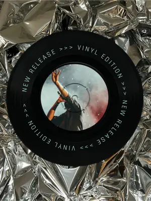 Vinyl album music Instagram post template