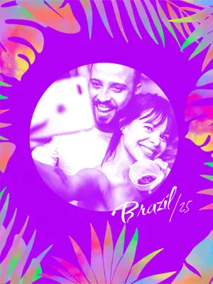 A Man And Woman Taking A Selfie With A Cell Phone Carnival Template