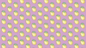 A Pattern Of Lemons On A Purple Background Zoom Backgrounds Template