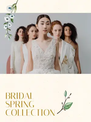 Bridal spring collection Instagram carousel multi pages template