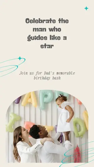 Join us for Dad's memorable birthday bash birthday fiesta Story template