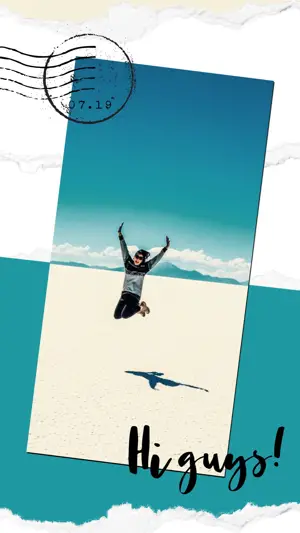 A Picture Of A Person Jumping In The Air Paper Story Template