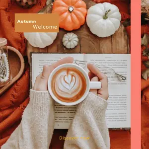 Autumn pumpkin spice template