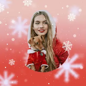  Red Fun Christmas Instagram Profile Picture