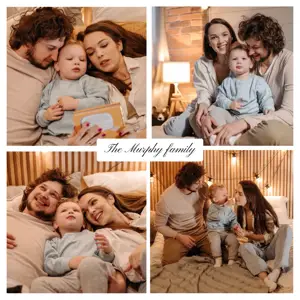 white Minimalistic 4 Photo Collage 