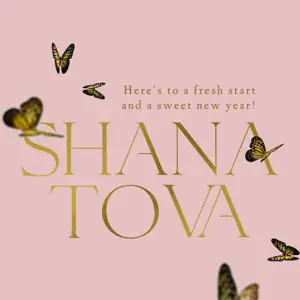 Butterflies shana tova english greetings instagram post template 