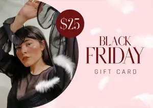 Black Friday pink fashion gift card template 