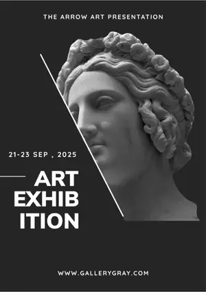 Art exhibition poster template