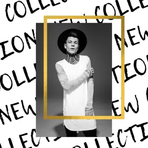 A Black And White Photo Of A Man Wearing A Hat Facebook Post Template