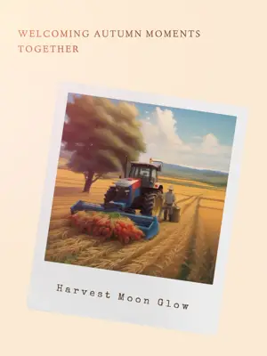 Harvest Moon Glow pumpkin spice Portrait template