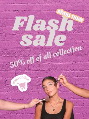 Pink Bold flash sale Instagram Post