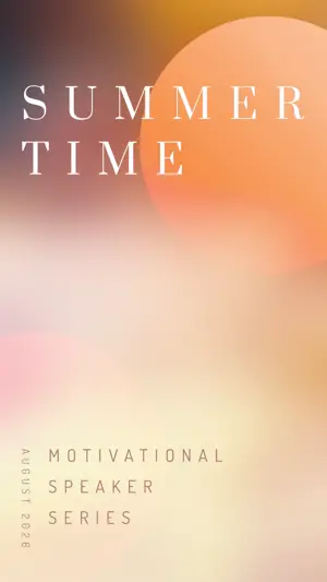 Minimalist Gradient background summer event Instagram story template 