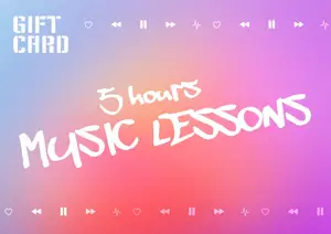 gift card voucher music template 