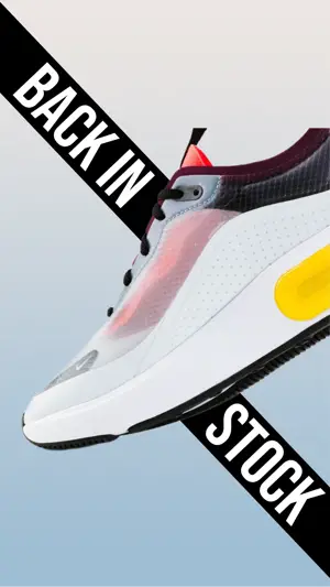 back in stock shoe story magic template 