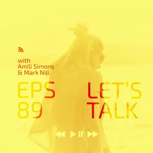 A Woman Walking Along A Beach Next To The Ocean Podcast Template