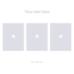 Three replace vertical photos with a message basic layout template 