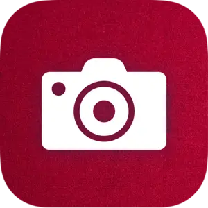 Photo Of A Ios14 Icons ? Template Design With A Camera Icon On A Red Background Ios14 Icons Template