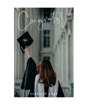 A Photo Of a student Graduate Graduation Template