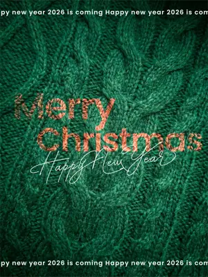 Ai fabric touch new trend minimalistic Christmas template 