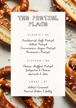 restaurant menu template