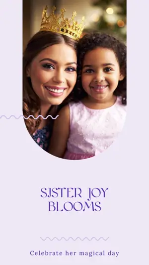 Celebrate her magical day lilac dreams Story template