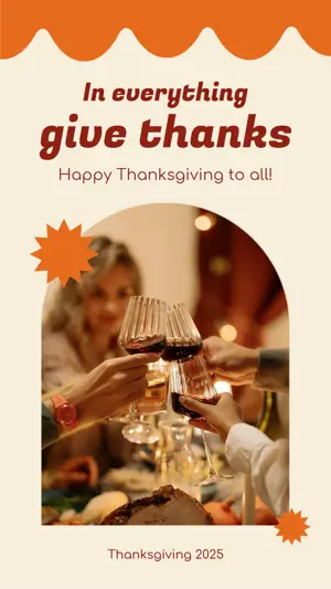 Orange Modern Happy Thanksgiving story