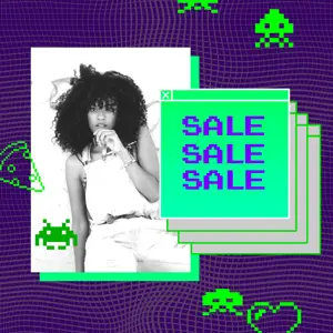 A Collage Of Photos With A Woman In A White Top Facebook Post Template