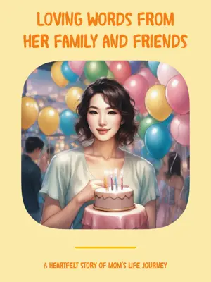 A heartfelt story of mom's life journey sunset glow Portrait template