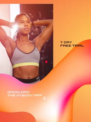 A Woman In A Sports Bra Top Posing For A Picture Sports Template