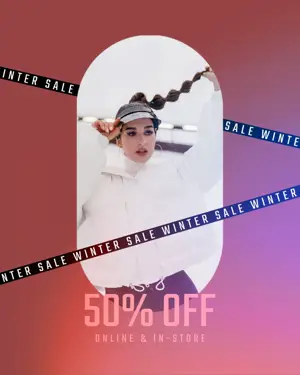 Winter fashion sale wonderland template