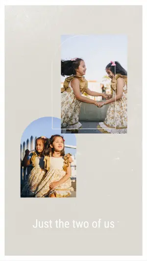 Asian family sisters Instagram story template