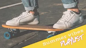 Summer Vibes Playlist Creative Youtube Thumbnail Template