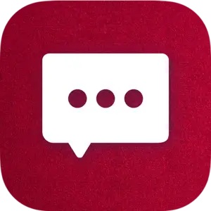 Photo Of A Ios14 Icons ? Template Design With A Red Square With A White Speech Bubble Ios14 Icons Template