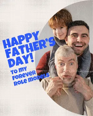 Retro style Father’s Day template