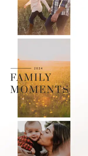 A Couple Of People That Are Standing In The Grass Family instagram story Template