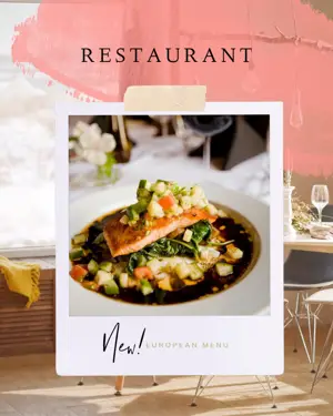 A Picture Of A Plate Of Food On A Table Foodie Template