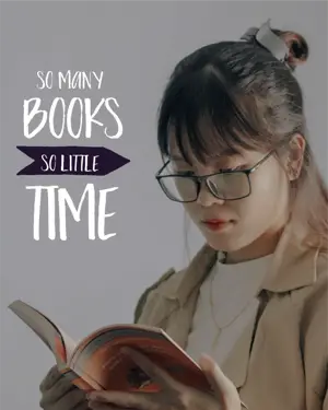 A Woman Sitting On Top Of A Bed With Books Flying In The Air Back To School Template