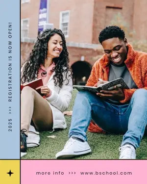 Photo grid back to school Instagram post template 