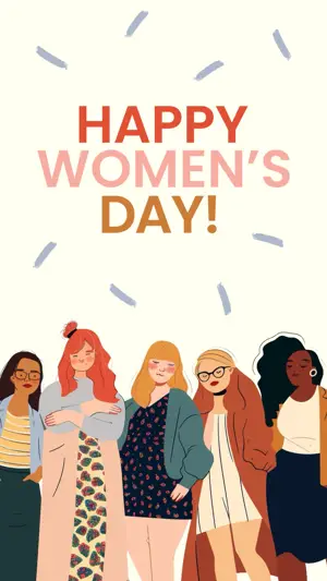 group of women illustration Women’s Day Template