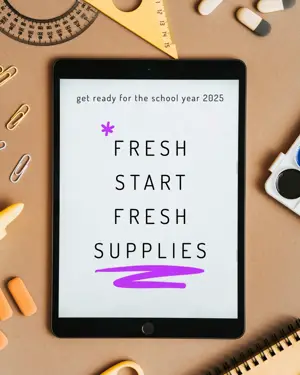 back to school Instagram post template