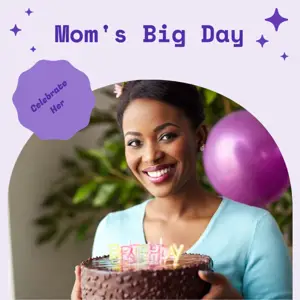 CelebrateHer soft lavender Instagram Post template