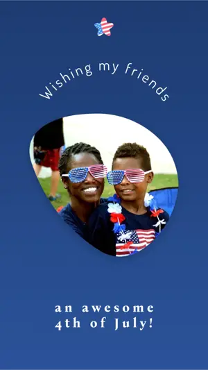 Minimal Happy 4Th Of July Independence Day Illustration Instagram Story