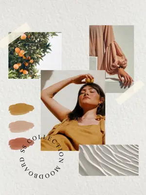Fashion moodboard inspiration Instagram post template