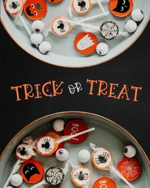 Halloween trick or treat Instagram post template