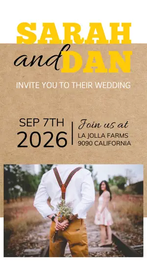 Wedding Invitation Instagram Story Template