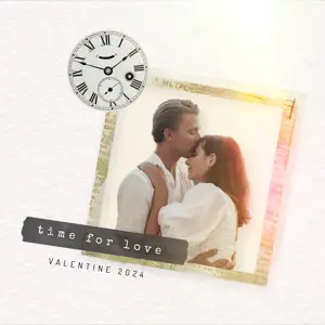 bright Valentine’s magic vintage photo instagram post template