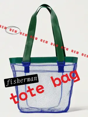 Fashion bag fisherman aesthetic 2025 trends template